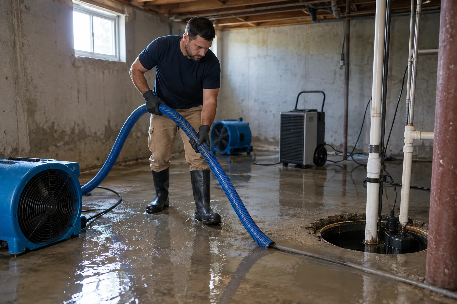 Flooded Basement Cleanup in Milwaukee, WI